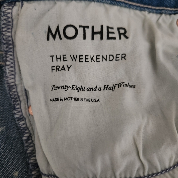 NWT MOTHER | The Weekender Fray Jeans in Twenty-Eight and a Half Wishes - Sz 32 - Picture 11 of 15